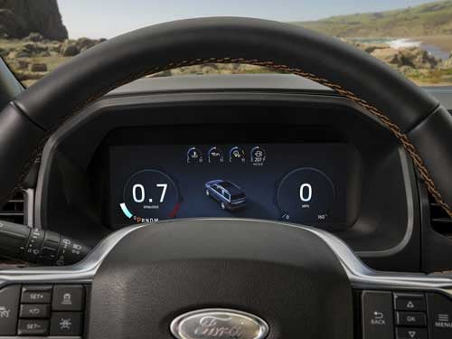 2023 Ford Expedition close up of instrument panel