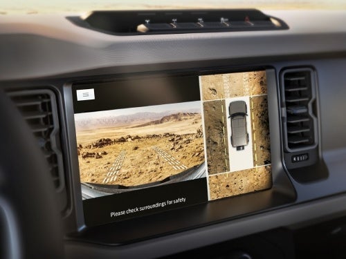 2024 Ford Bronco touchscreen display showing 360 degree camera